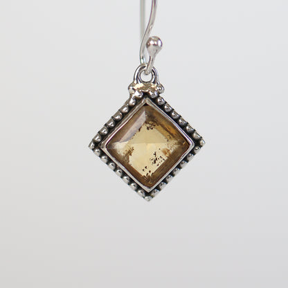 Citrine Silver Earrings