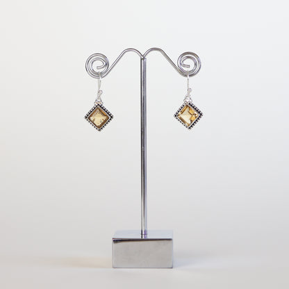 Citrine Silver Earrings