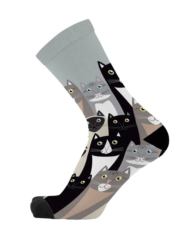 Socks Bamboo Pattern Unisex Larger & Wider