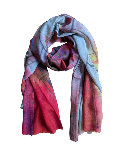 Fine Merino Printed Scarf