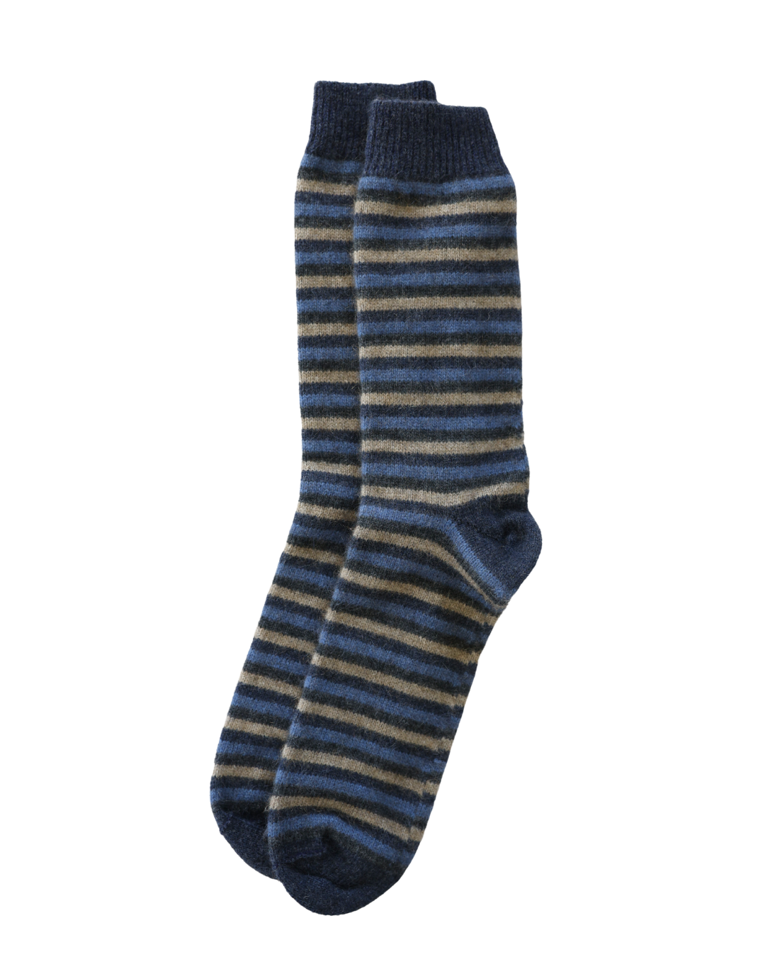 Sock Possum Merino Stripe Denim