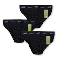Mens bamboo briefs black underwear on white background in  pack