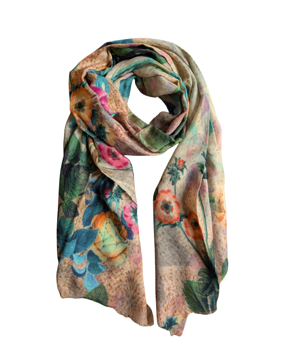 Fine Merino Printed Scarf