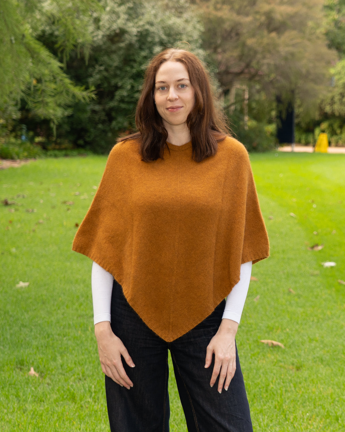 Poncho Possum Merino Classic Gold