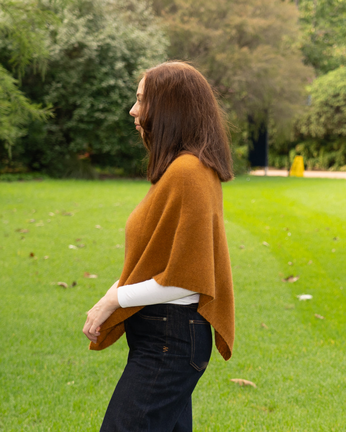 Poncho Possum Merino Classic Gold