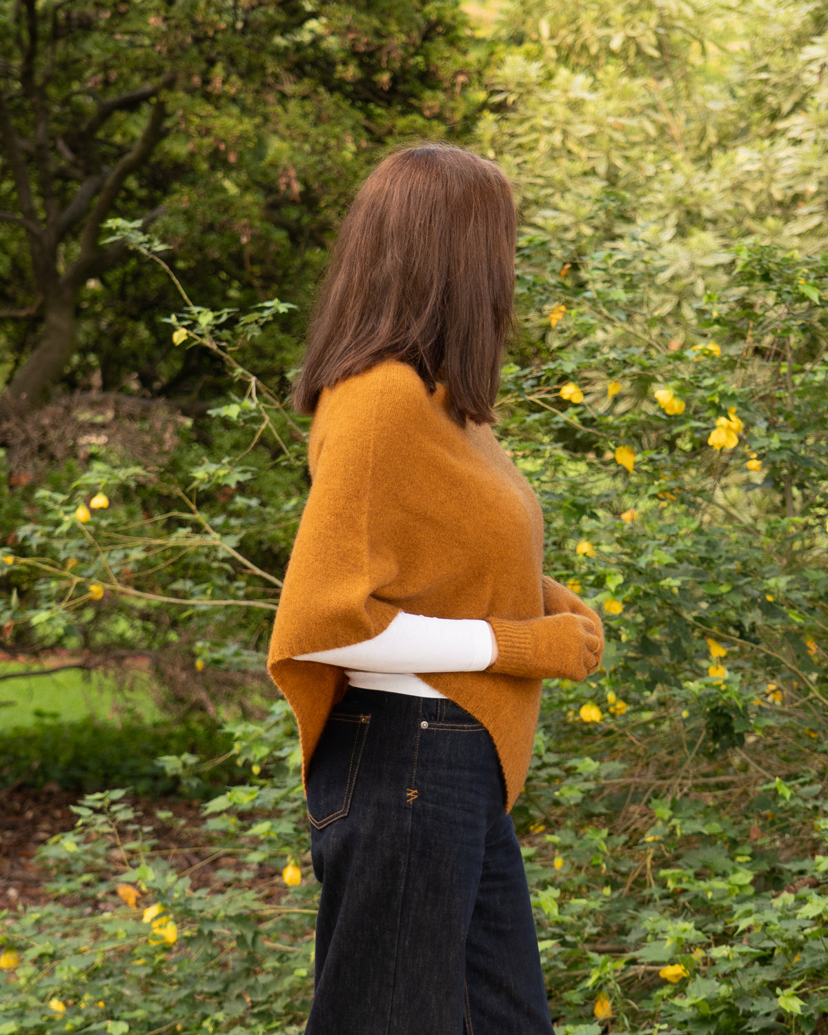 Poncho Possum Merino Classic Gold