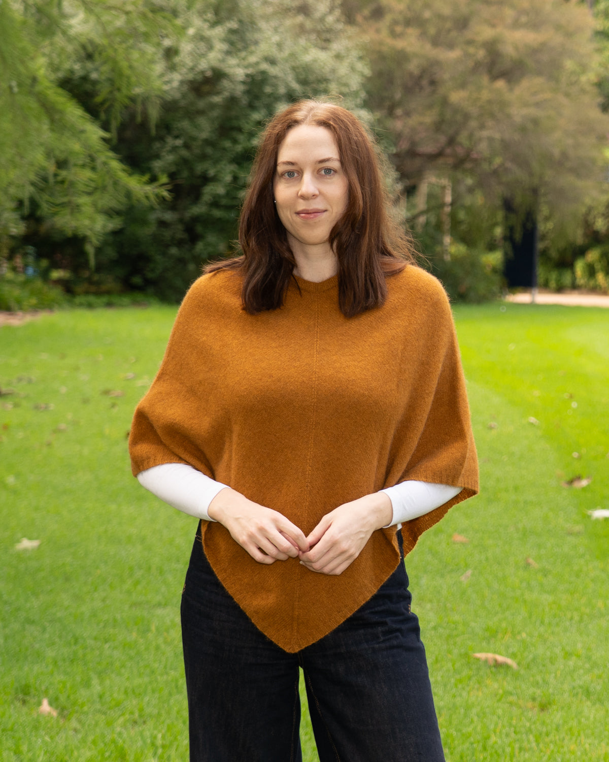 Poncho Possum Merino Classic Gold