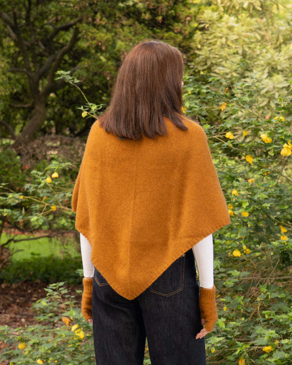 Poncho Possum Merino Classic Gold