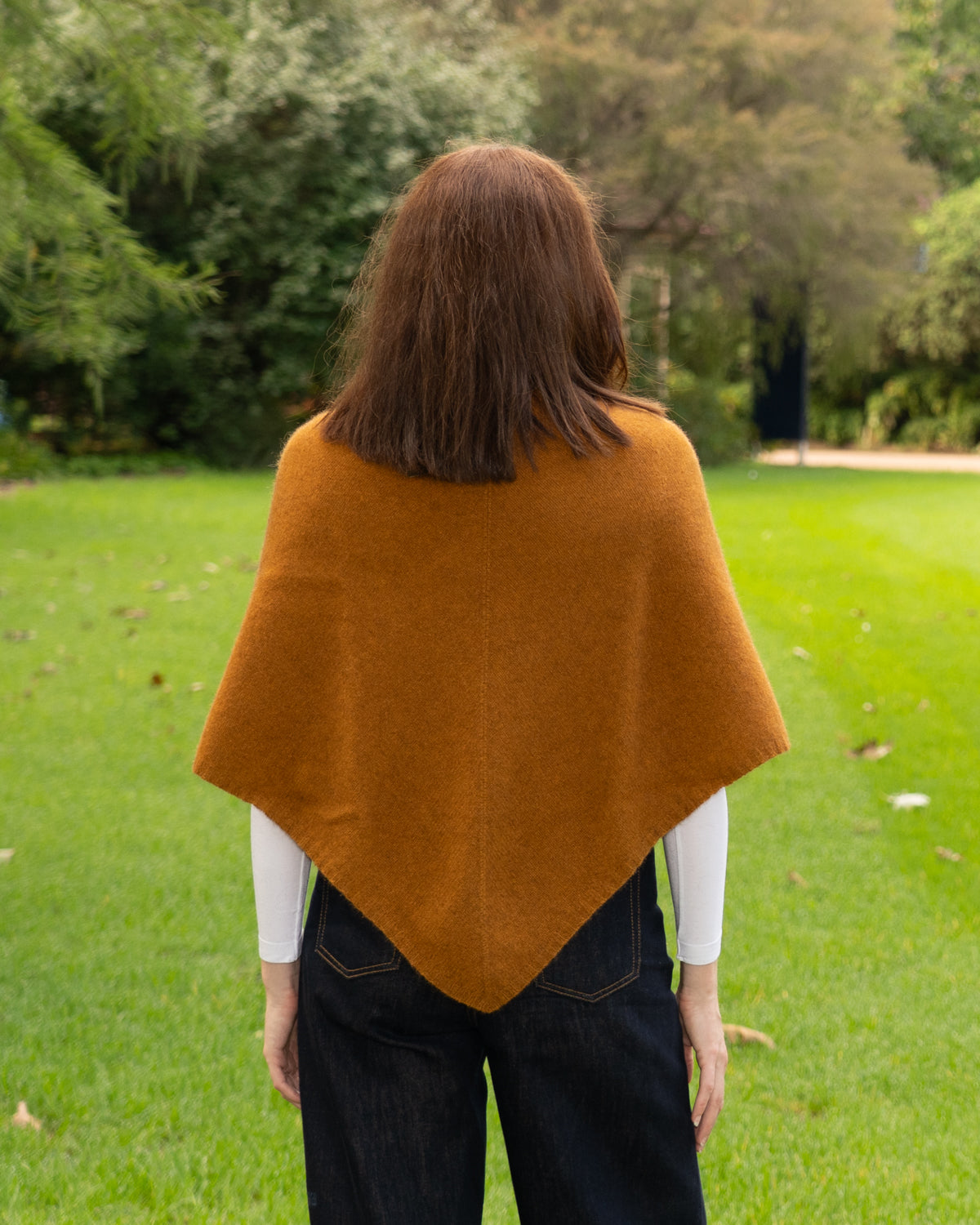 Poncho Possum Merino Classic Gold