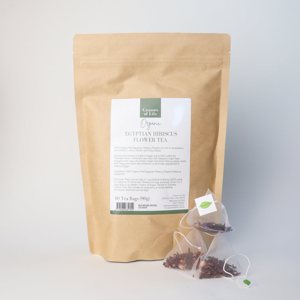 Organic Hibiscus Flower Tea Bags