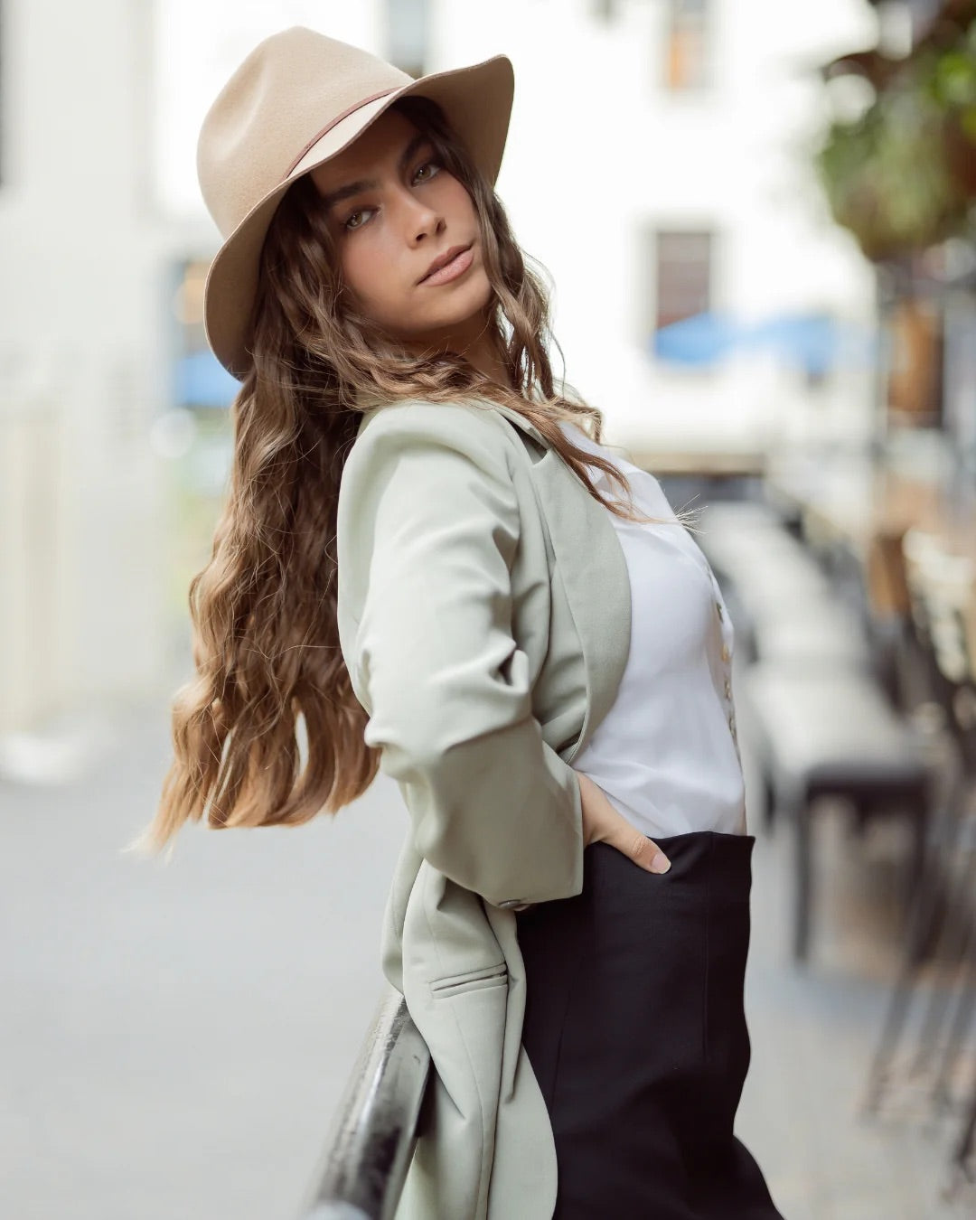 Hat Felt Fedora Sand