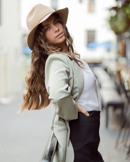 Hat Felt Fedora Sand