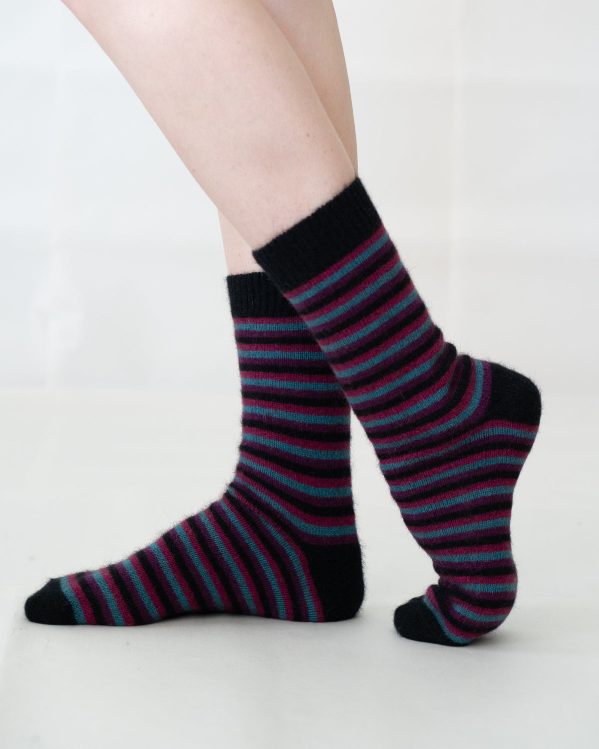 Sock Possum Merino Stripe Jewel