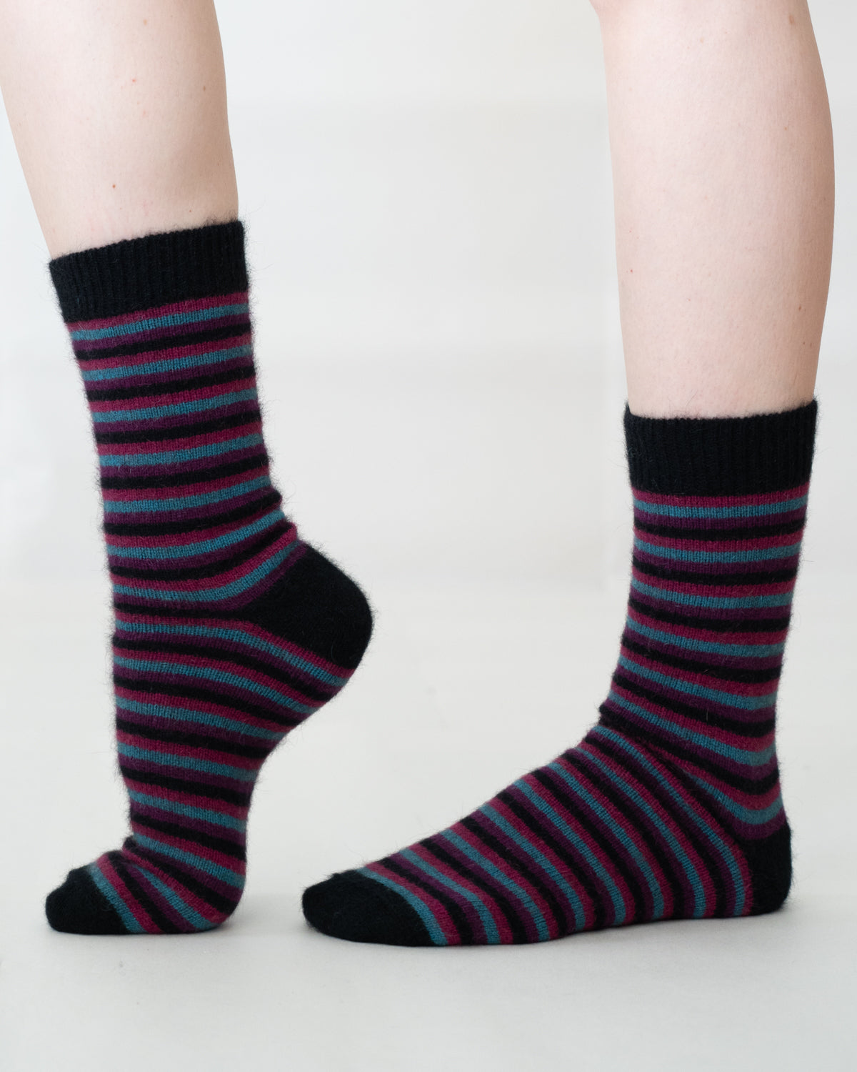 Sock Possum Merino Stripe Jewel