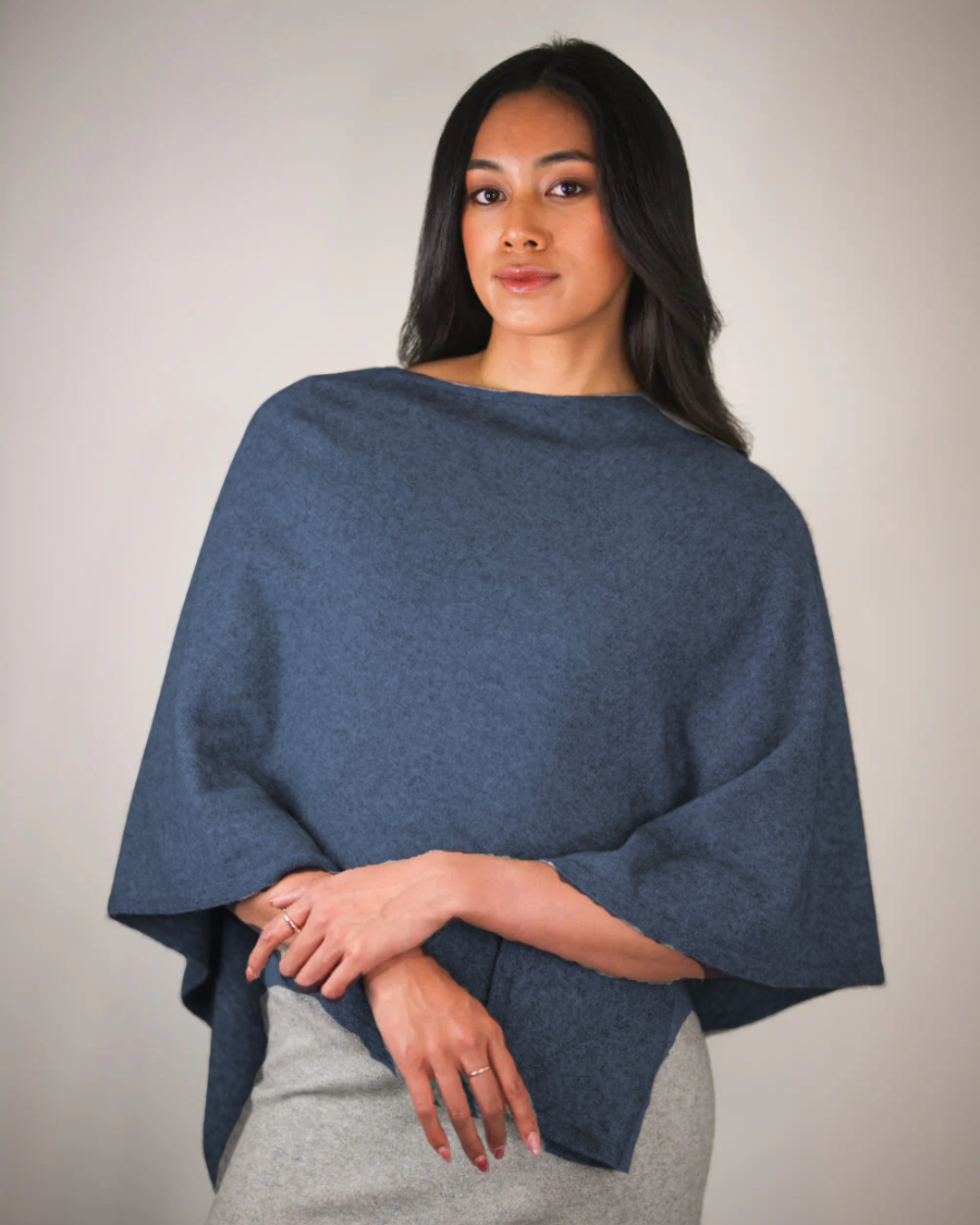 Merino Silk Poncho