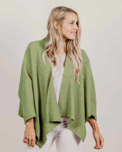 Merino Silk Jetsetter Wrap Jacket