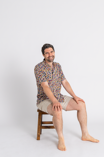 Men's Bamboo Shirt - Yirrkala Dreaming