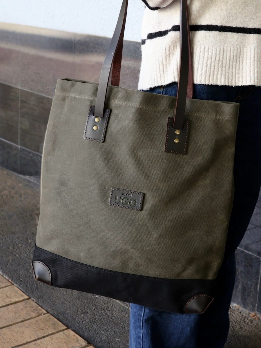 Large Canvas Tote Bag - Khaki