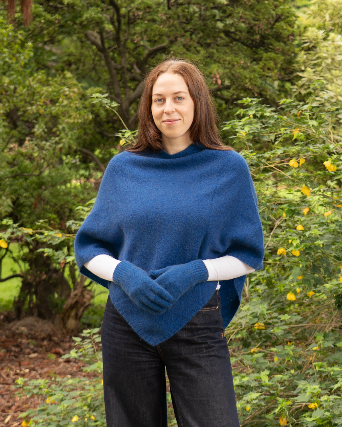 Poncho Possum Merino Classic Lagoon