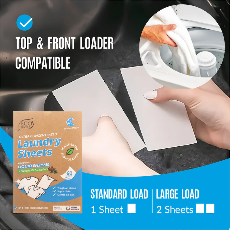 Laundry Sheets 60 Pack Ocean Breeze