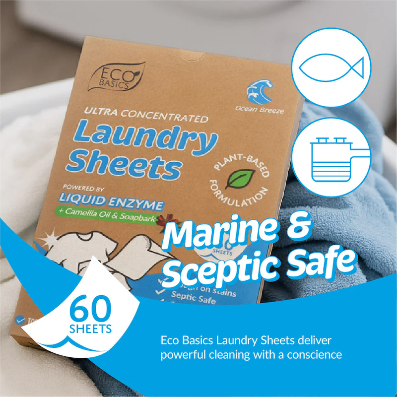 Laundry Sheets 60 Pack Ocean Breeze