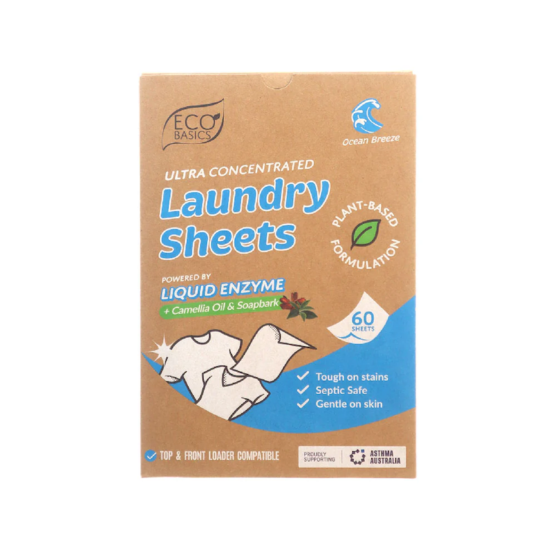 Laundry Sheets 60 Pack Ocean Breeze