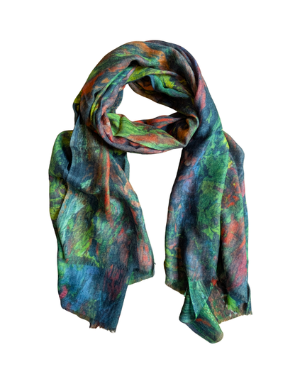 Fine Merino Printed Scarf