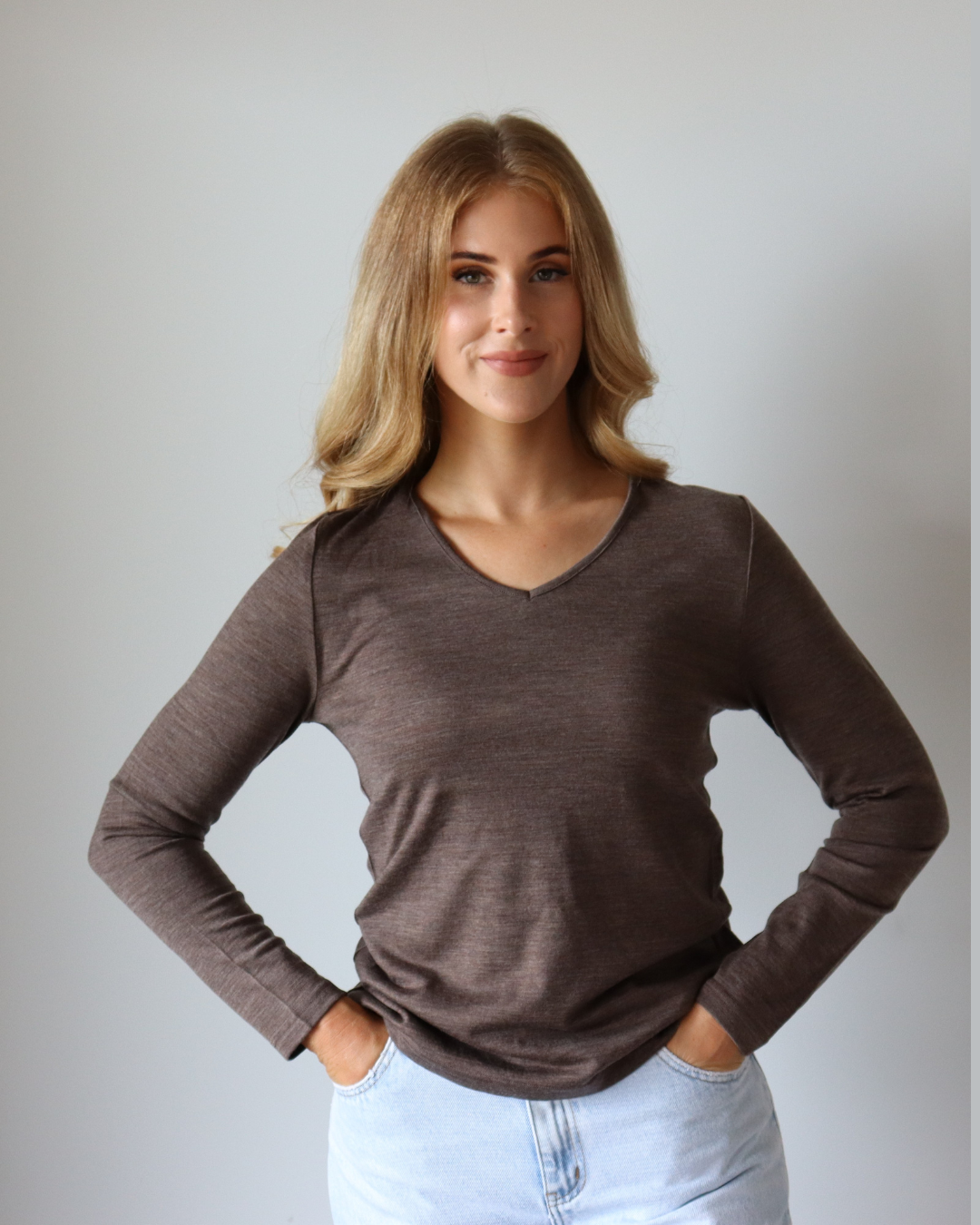 Women's Merino V-Neck Top