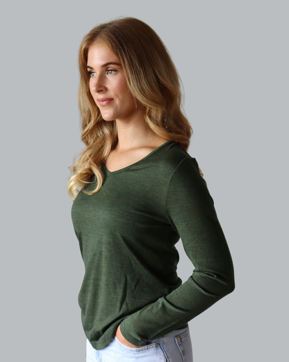 Women's Merino V-Neck Top