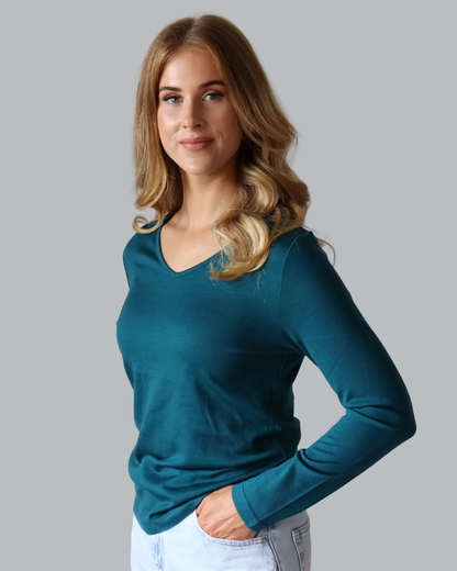 Women's Merino V-Neck Top