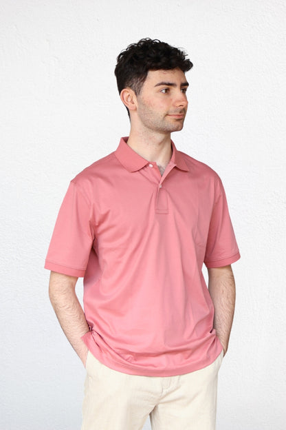 Men's ETL Cotton Polo Shirt - Mid Pink