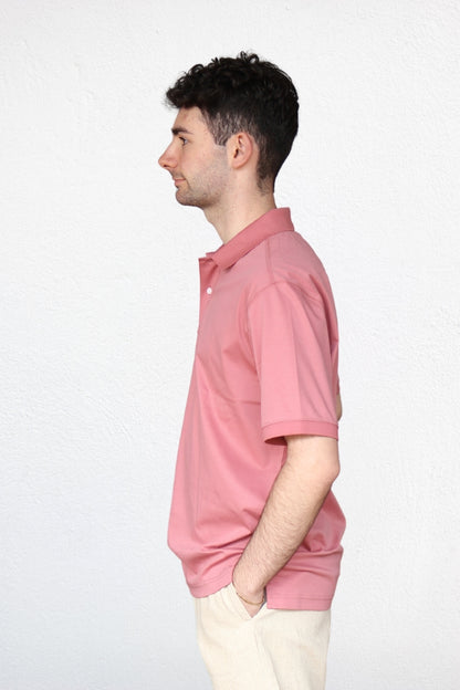 Men's ETL Cotton Polo Shirt - Mid Pink
