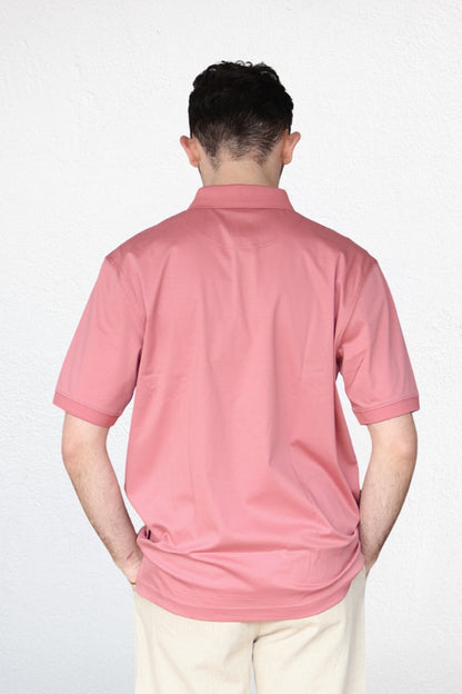 Men's ETL Cotton Polo Shirt - Mid Pink