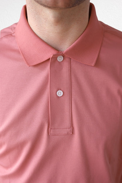 Men's ETL Cotton Polo Shirt - Mid Pink