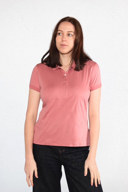 Women's ETL Cotton Polo Shirt - Mid Pink