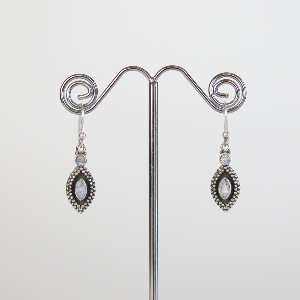 Moonstone Silver Earrings