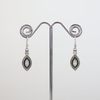Moonstone Silver Earrings