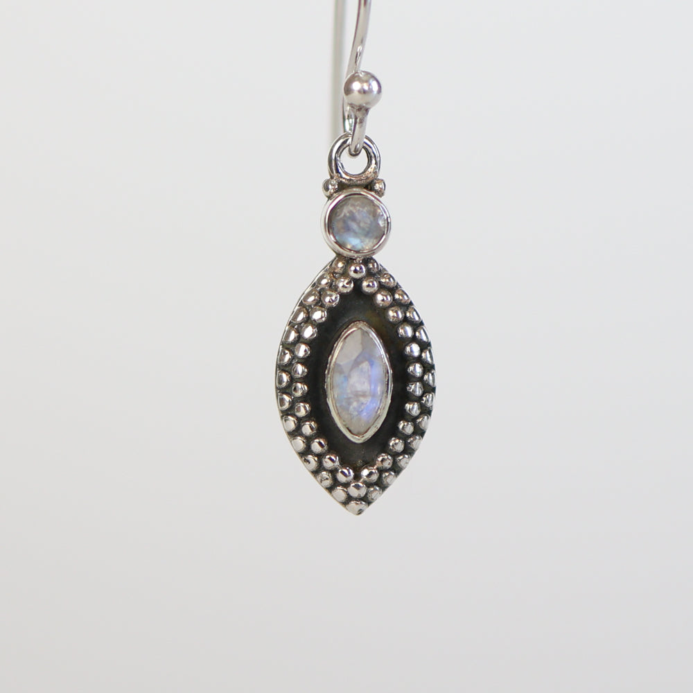 Moonstone Silver Earrings