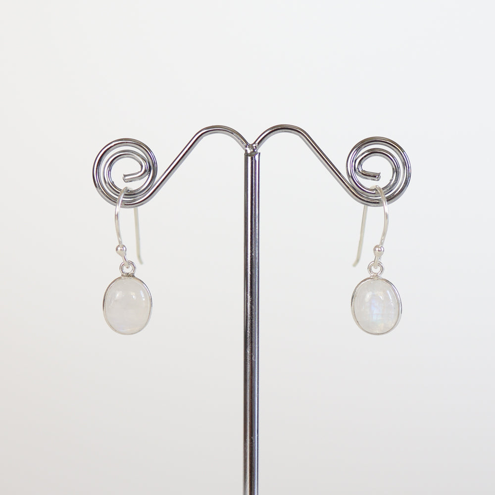Moonstone Silver Earrings