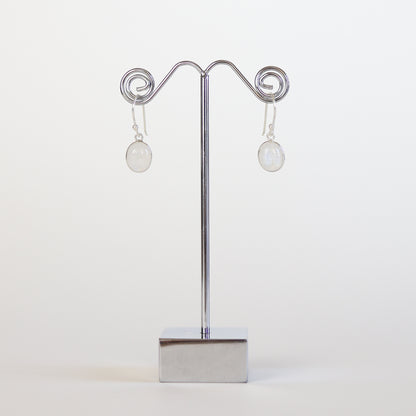 Moonstone Silver Earrings