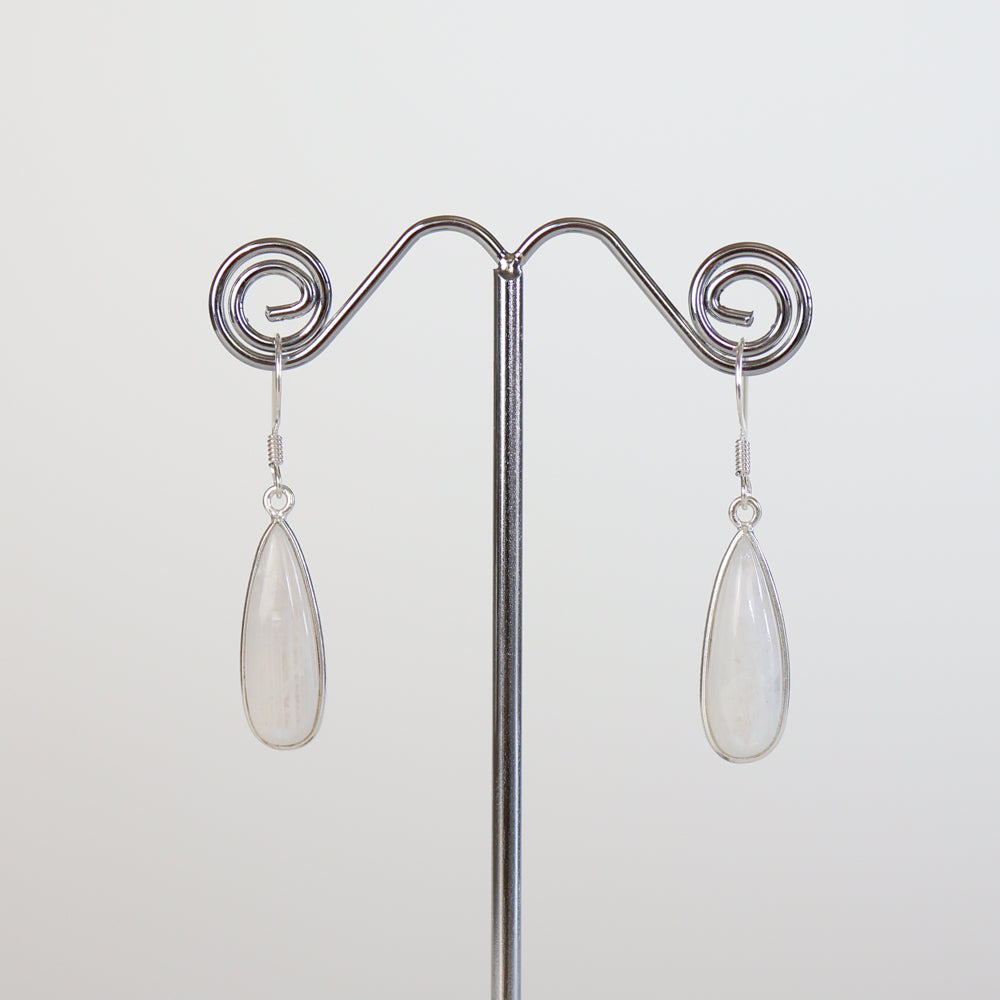 Moonstone Silver Earrings