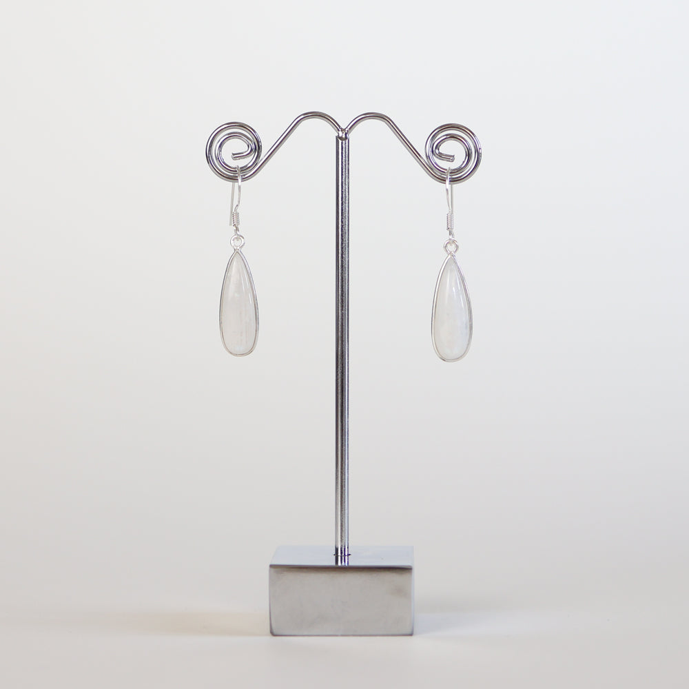 Moonstone Silver Earrings