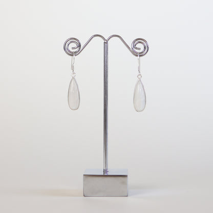 Moonstone Silver Earrings