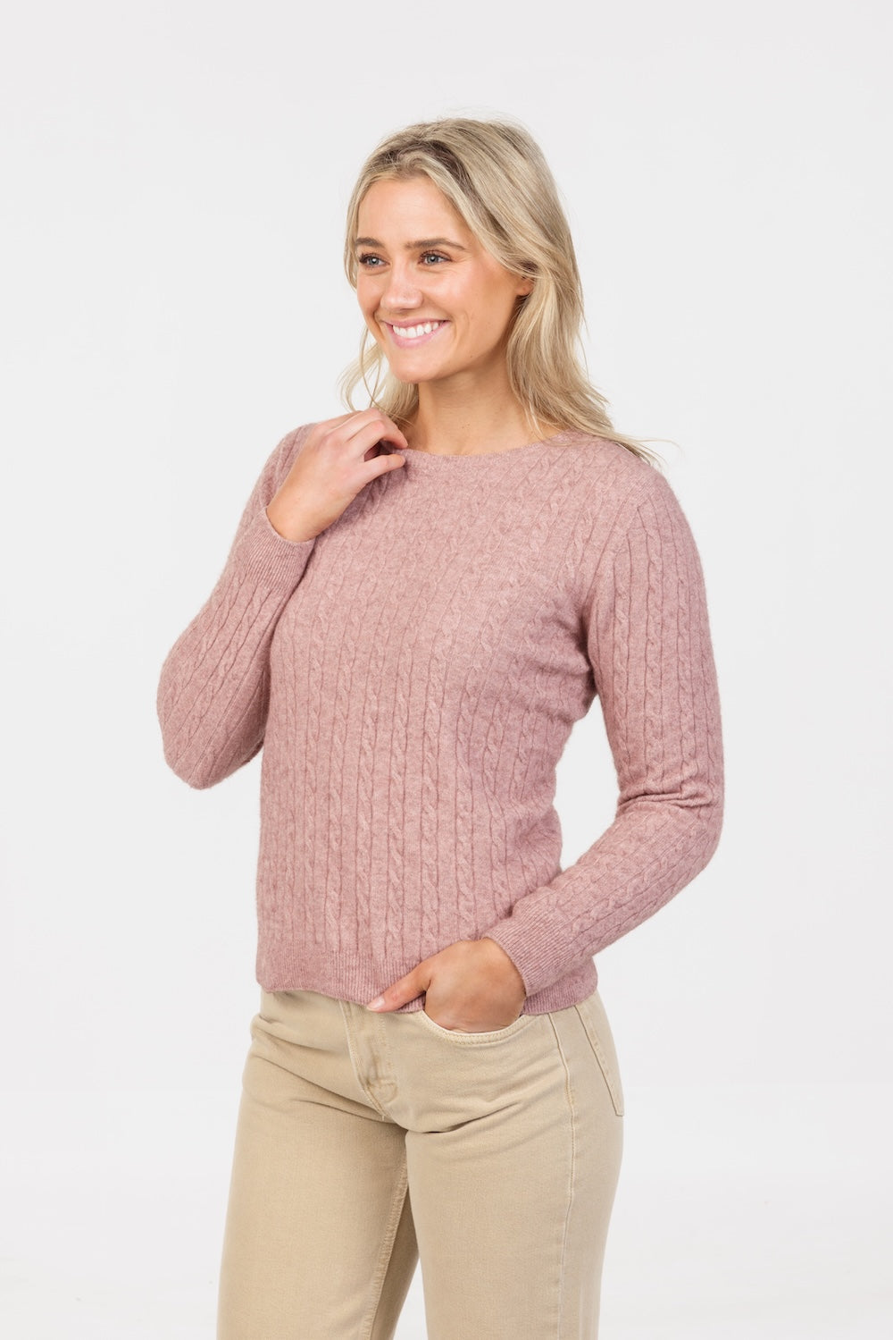Classic Possum Merino Cable Sweater