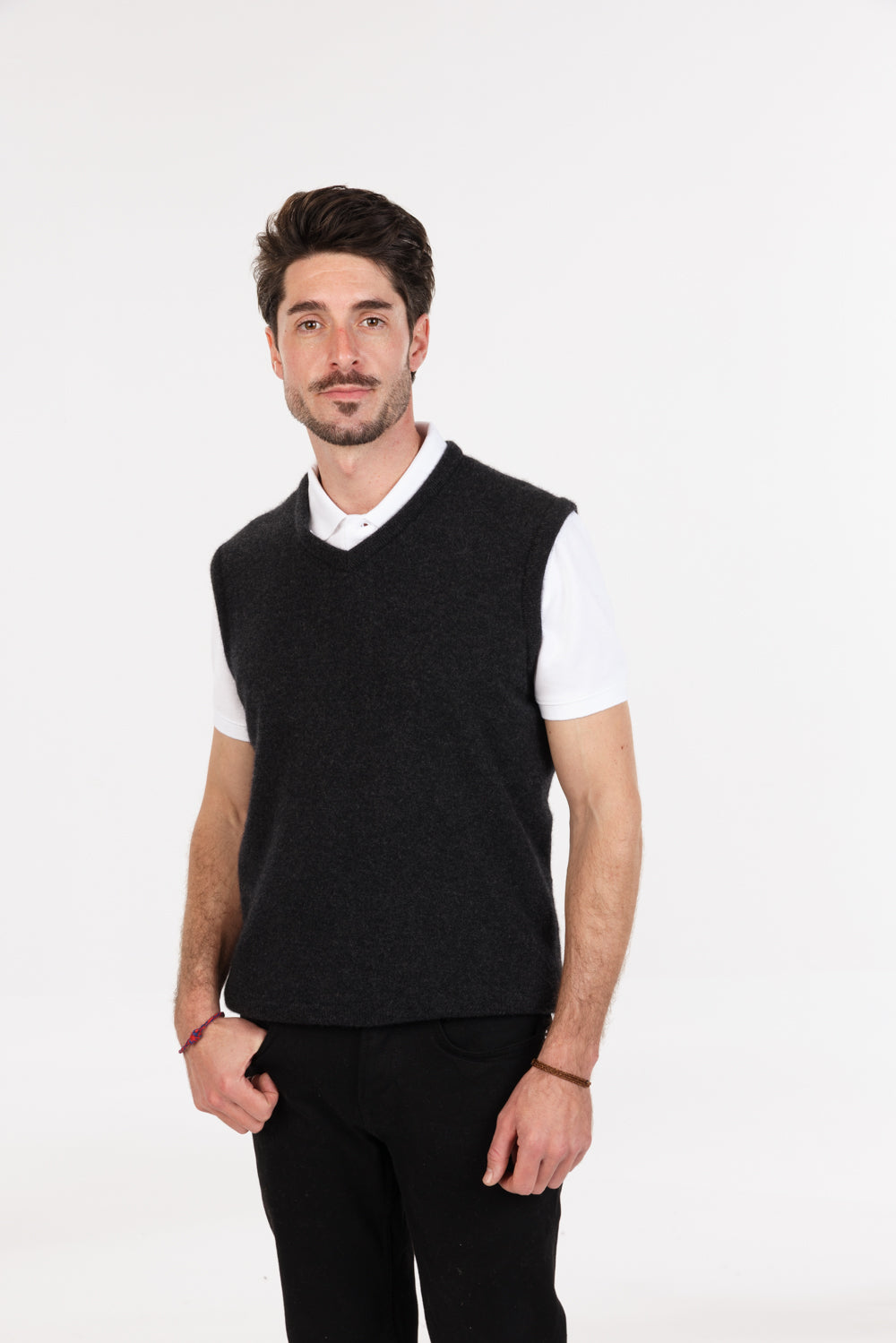 Men's Possum Merino Plain Vest