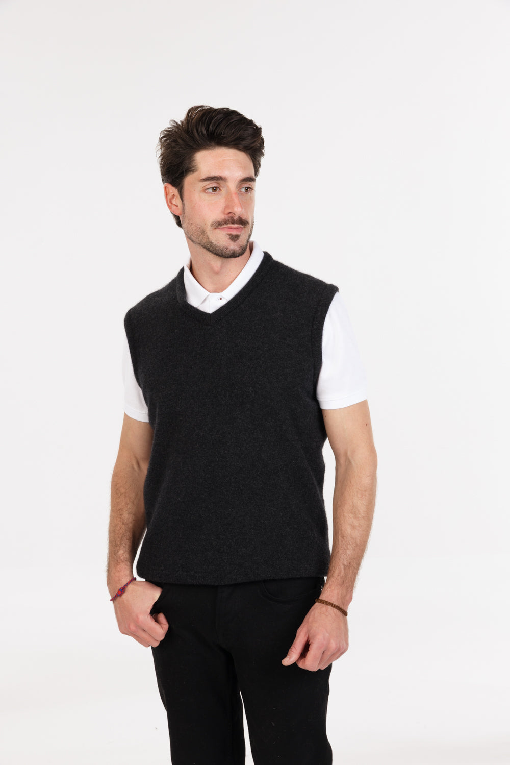 Men's Possum Merino Plain Vest