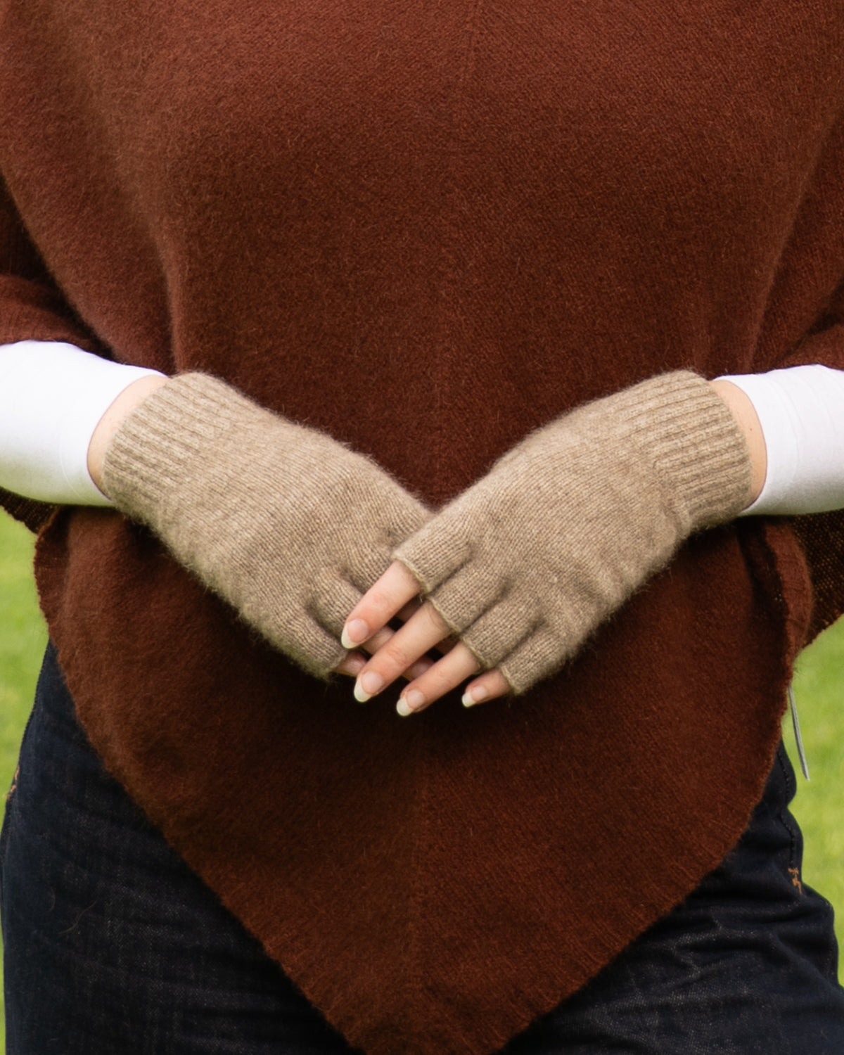 Gloves Fingerless Possum Merino