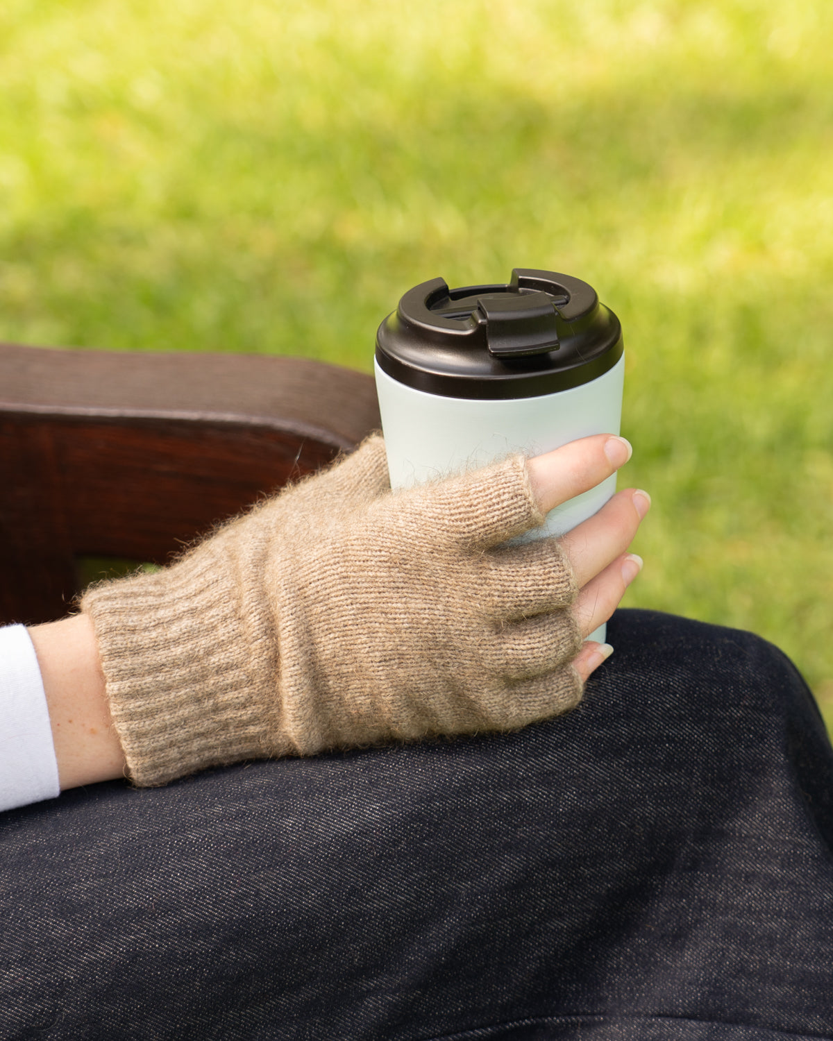 Gloves Fingerless Possum Merino