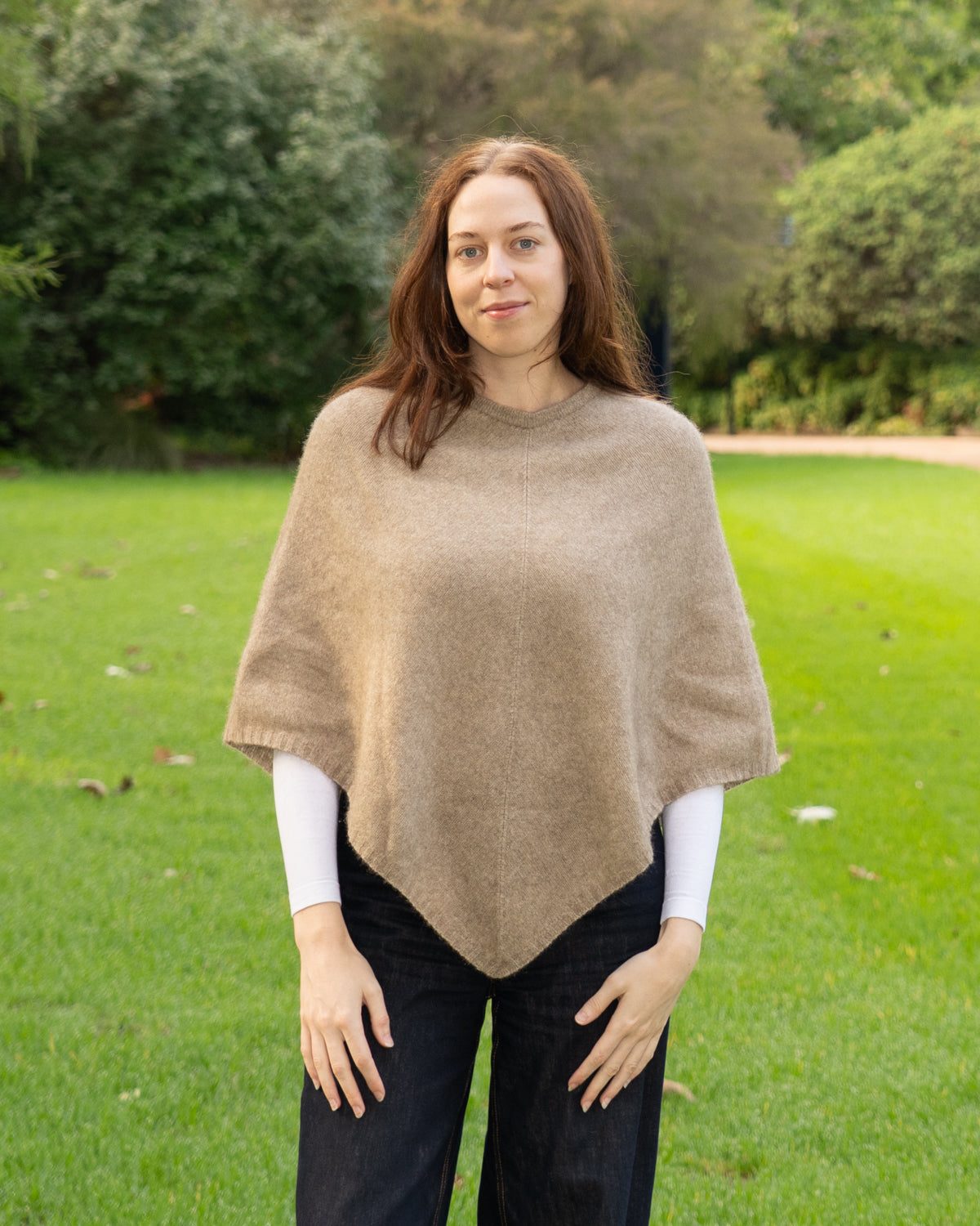 Poncho Possum Merino Classic Natural