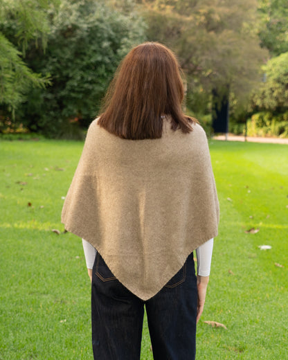 Poncho Possum Merino Classic Natural